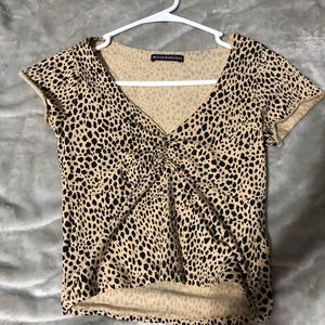 Brandy Melville cheetah print top